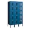 Salsbury Industries 5 Tier Box Vented Locker, 36"Wx66"Hx15"D, 15 Door, Blue, Unassembled 75355BL-U - alternate 1